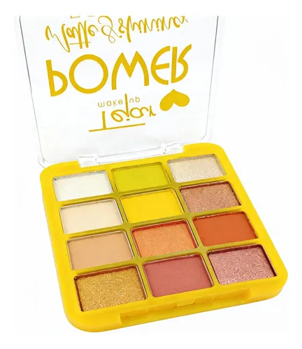 Paleta De Sombras De Ojos 12 Tonos Power De Tejar Make Up
