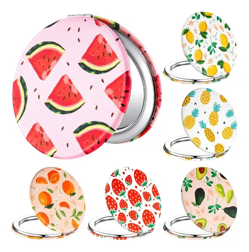Espejos Compactos Vicenpal Diseño Frutas Con Aumento 2x
