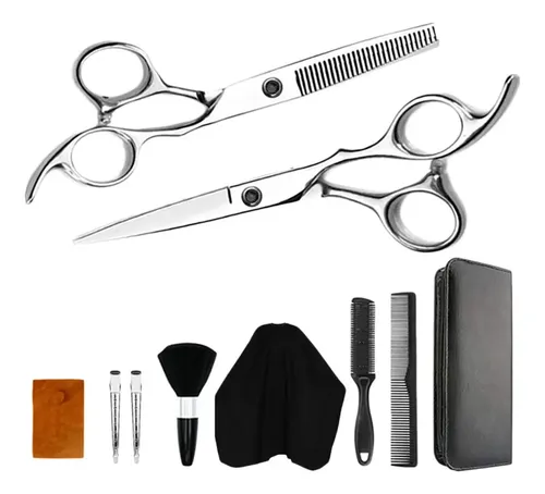 Set Tijeras Profesionales Para Cortar Y Entresacar Cabello