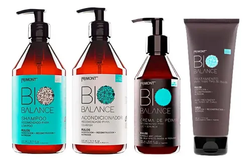 Shampoo + Aco + Crema + Trata Bio Balance Rulos Primont