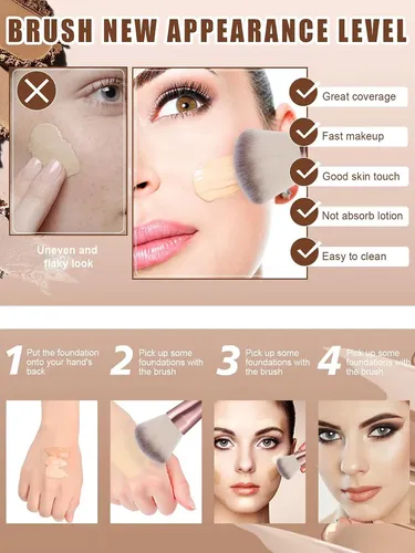 Set De 30 Brochas De Maquillaje Profesional – Rosa