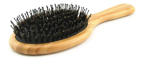Desenredo Antiestático De Madera Con Cerdas De Jabalí -fs, 2