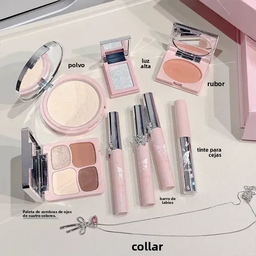 Art Value Caja Maquillaje Rosa Regalo Completo Kit Fácil,;