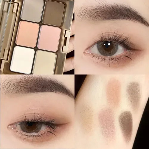 Paleta 6 En 1 De Sombras, Rubor, Iluminador Y Contorno