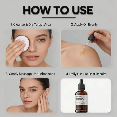 Aceite Para Vello Nyvoris 30 Ml Cara Y Cuerpo 1 Paquete