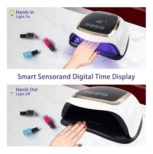 . Lámpara De Uñas Gel Polish 168w Led Uv Secador De Uñas A
