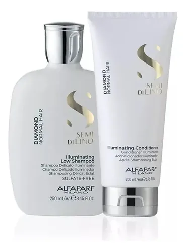 Alfaparf Semi Di Lino Diamond Shampoo + Acondicionador Chico