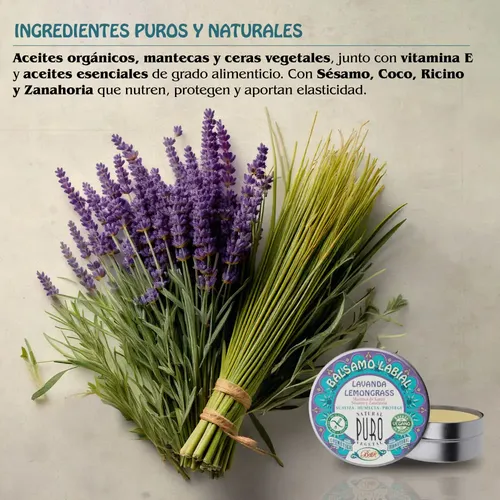 Bálsamo Labial Lata Lavanda Lemongrass Boti-k Puro