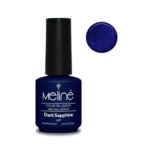 Meline Esmalte Semipermanente Gel Led/uv 438 Dark Sapphire