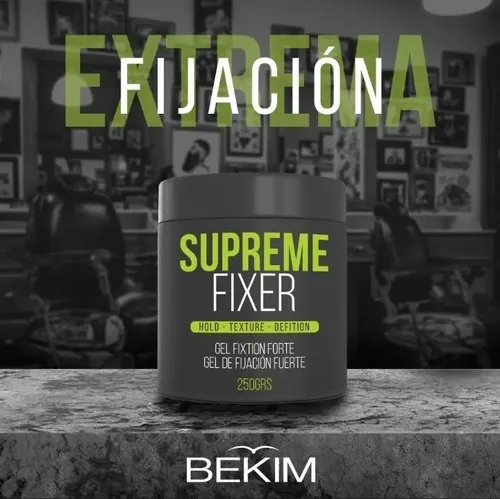 Gel Fijación Fuerte Bekim Supreme Fixer X 250 Grs.