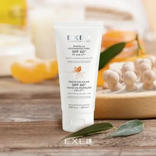 Pantalla Solar Fotoprotectora Spf 60 Exel 100ml Antimanchas.