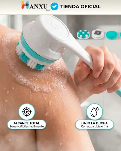 Cepillo Exfoliante Corporal Eléctrico Inalámbrico Spa