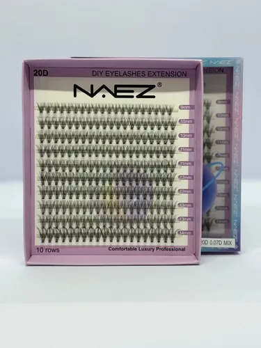 Pestañas Postizas Naez 20p 0.07d Mix Extension Diy Lashes