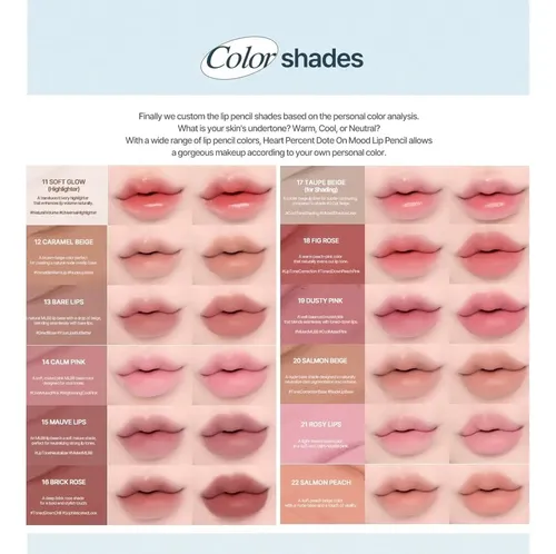 Lápiz Delineador Labial Heart Percent Dote On Mood #08