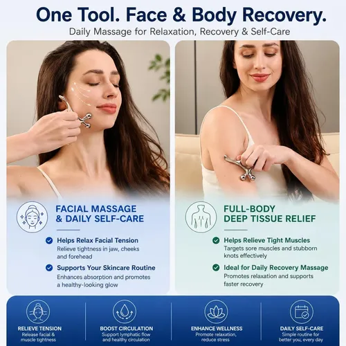 Herramienta Masaje Y Gua Sha Facial Y Corporal 2 En 1
