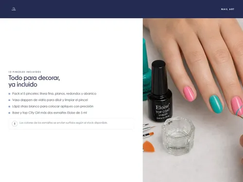 Kit Uñas Cabina Broche 5w Apoyamanos Pinceles Esmaltes Limas
