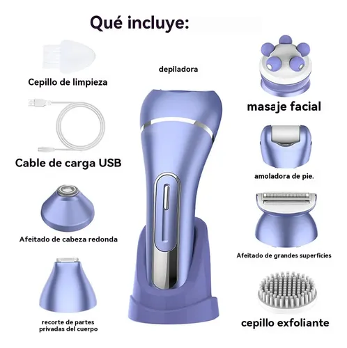 Depiladora Eléctrica 7 En 1 Para Mujer Maquina Rasuradora