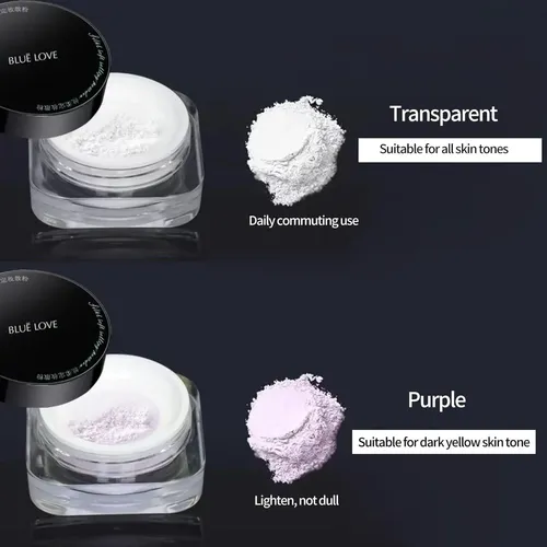 Polvo Compacto Blue Love Control Aceite Púrpura 28g