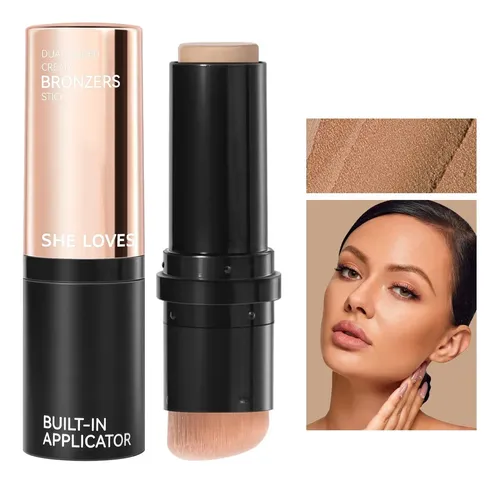 Bronzer En Barra Doble Extremo, Maquillaje Contorno Facial