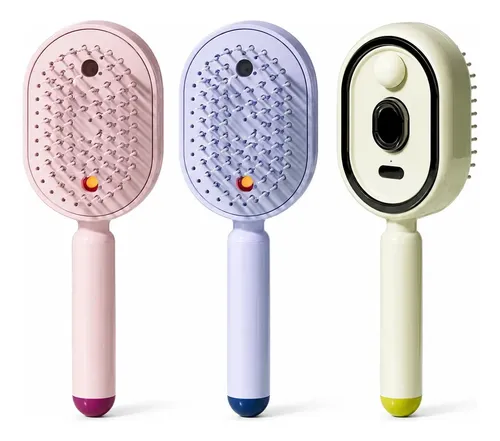 Cepillo Masajeador Para Cabello Con Spray, Peine