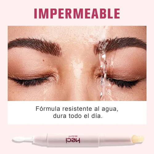 Bolígrafo De Cera Natural Para Cejas Heci Beauty, Duradero Y Rosa Claro 0301606351870