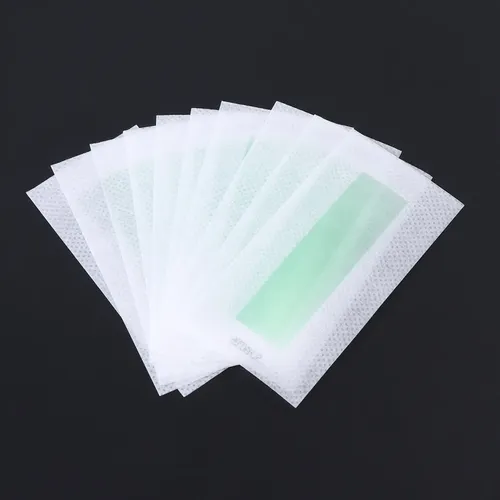 Tiras De Cera Fría Para Depilación Facial, Paquete De 10 Uni