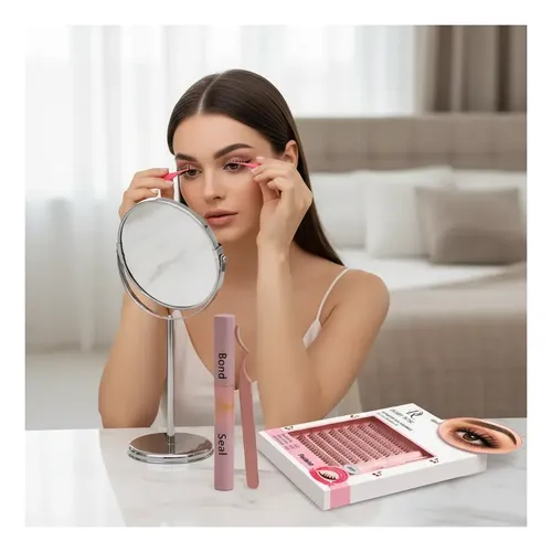 Kit  Pestañas Postizas Extensiones Tendencia Tiktok
