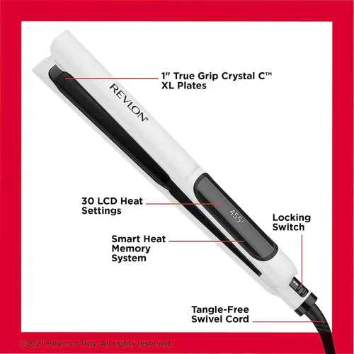 Plancha Profesional Revlon Crystal C 235°c Lacio Y Brillo