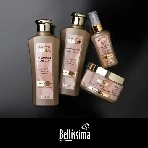 Shampoo Iluminador Keratotal Blonde Rubios Bellissima 270 Ml