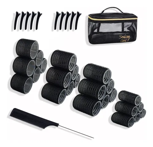 Set De Rulos Para Cabello Con Pinzas, Diy Ondulados