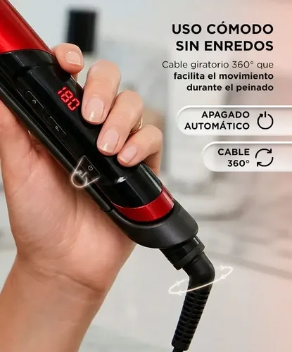 Planchita De Pelo Care By Gadnic Placas De Ceramica Digital Rojo
