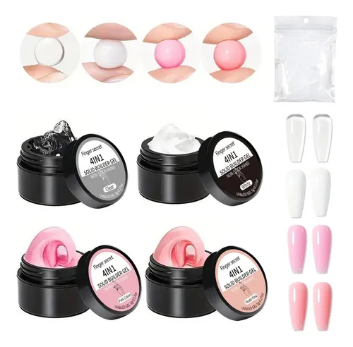 Kit De Gel De Construcción 4 Colores Aoboo