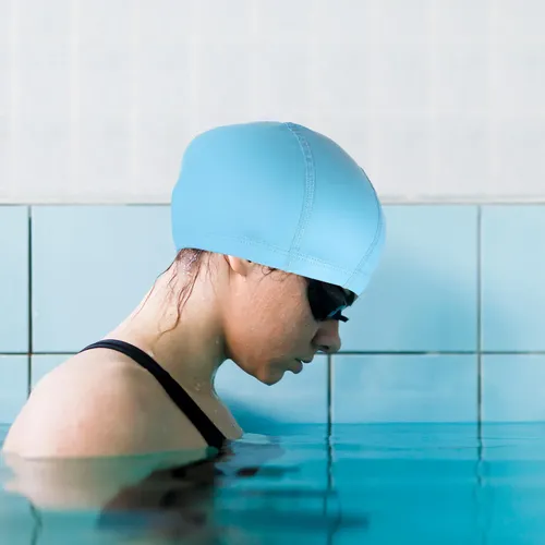 Gorro De Natación Grande De Pu Para Adultos, Gorro De Baño A