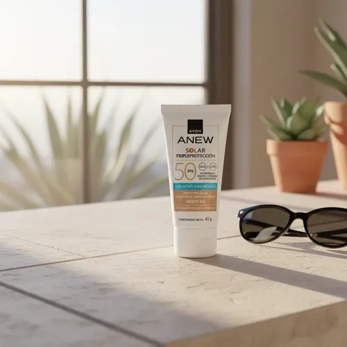 Anew Triple Protección Fps50 Protector Solar Facial Color