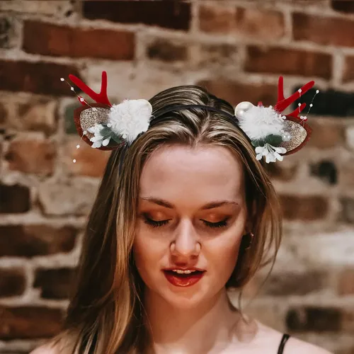 4 Diademas Navideñas Con Astas De Reno – Orejas De Renos