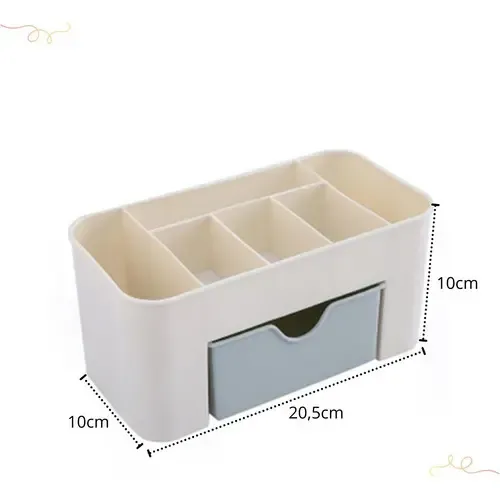 Organizador de cosméticos, soporte para lápices de maquillaje con cajón