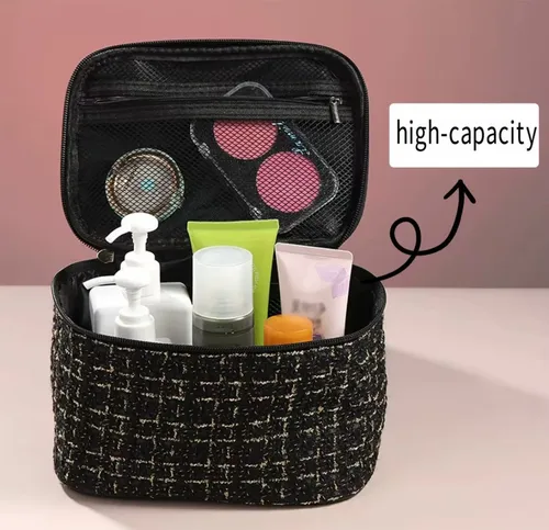 Pinceles Brochas De Maquillaje 47 Piezas Y Estuche De Viaje