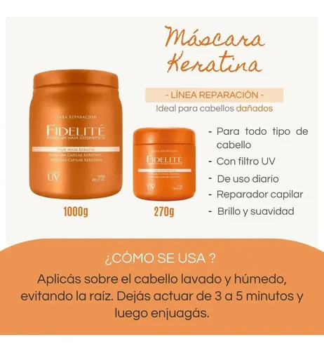 Mascara Capilar Fidelite Keratina 1000gr