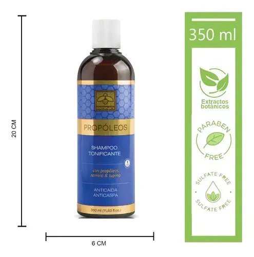 Shampoo Fortalecedor Anticaspa Tonificante Con Propóleos Reino