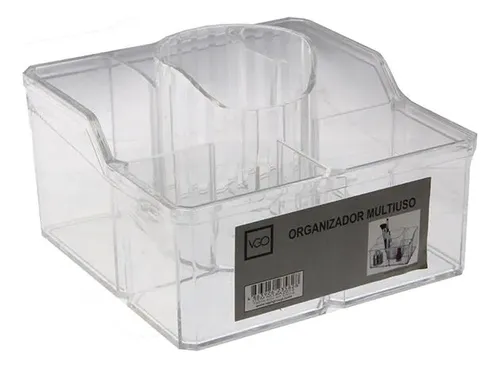 Organizador De Acrílico Multiuso Con 6 Divisiones Vgo Ba2014