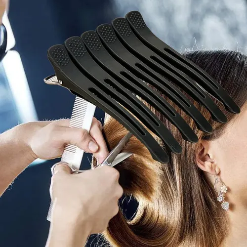 6 Clips De Pelo Alligator Para Secar Cabello