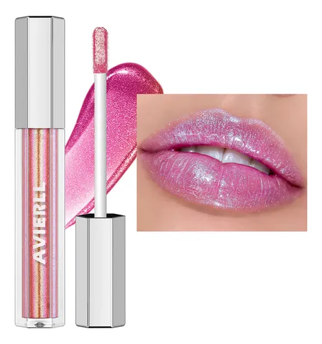 Brillo Labial Hidratante Con Perlas Para Maquillaje De `/
