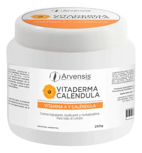 Vitaderma Caléndula Crema Hidratante Tonificante Arvensis