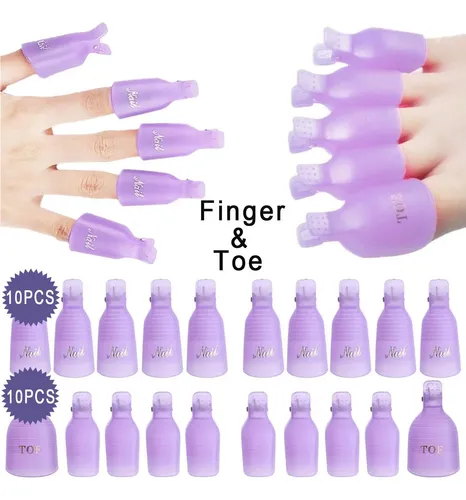 Juego De 1020 Piezas Clips Para Quitar Esmalte Infilila