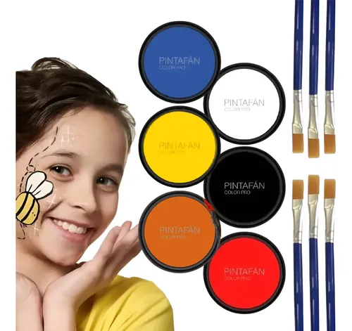 Maquillaje Artistico Acuarelable Kit Pintafán Bodypaint