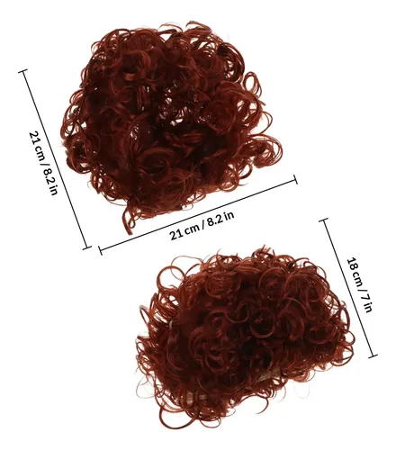 Peluca Punk Rizada Afro Divertida Para Fiesta, Disfraz Corto