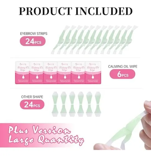Tiras De Cera Para Cejas Beauty7 Fit Plus Volum, Sombrero Fa
