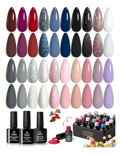 Kit De Esmalte En Gel Beetles Musa Moderna 20 Colores 5ml