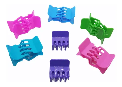 Broche Gancho Hebilla Pelo Cuadrado Grande 1 Pack X 12 Unid
