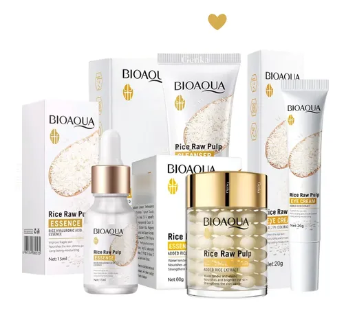 Kit Skincare Piel Seca Madura Puro Arroz Hidratante Bioaqua